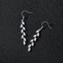 SWEETV Marquise Wedding Dangle Earrings for Brides Bridesmaid, Crystal Long Bridal Earrings for Women Prom...