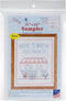 Jack Dempsey Needle Art Happy Camper Embroidery Sampler, 11" x 14", white......