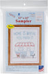 Jack Dempsey Needle Art Happy Camper Embroidery Sampler, 11" x 14", white......