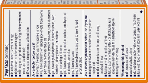 Motrin PM Caplets, 200 mg Ibuprofen & 38 mg Sleep Aid, Nighttime Relief for Minor Pains, 80 ct....