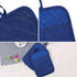 100% Cotton with Silicone Kitchen Everyday Basic Pot Holder Heat Resistant Coaster Potholder Oven Mitts with Pocket for Cooking and Baking Set of ...