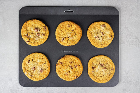 MasterClass Baking Sheet with PTFE, PFOA and BPA Free Non Stick, Robust 1mm Thick Carbon Steel, 35 x 28cm...