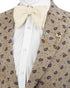 AN KINGPiiN Men's Golden Crown with Blue Stone and Hanging Chain Brooch Lapel Pin...
