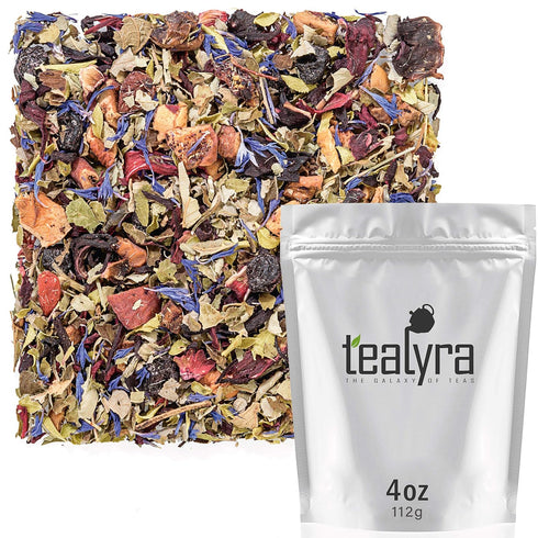 Tealyra - Scandinavian Wild Berry - Black Currant - Goji Berry - Hibiscus Health Tonic - Loose Leaf Tea - Relaxing - Caffeine-Free - 112g (4-ounce...