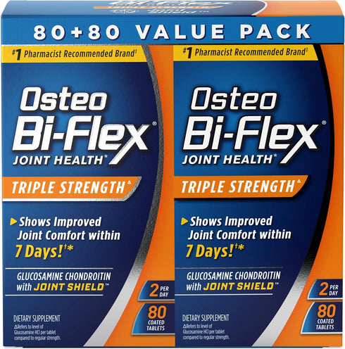 Osteo Bi-Flex Triple Strength Twin, 80 Count, 2pack...