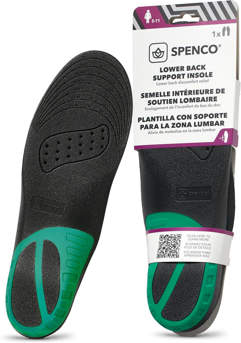 Spenco Lower Back Support Insole, Trim to Fit, Men's 7-13 / Women's 5-11...