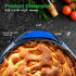NutriChef Blue Silicone Handles - Flexible Design for Nonstick Carbon Steel Bakeware Pans - Compatible with Model: NCBK10S...
