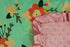 Dear Baby Gear Baby Blankets, Abstact Coral Floral Mint, Coral Minky, 32 Inches by 32 Inches...