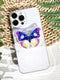 Nature Butterfly Phone Grip Stand, Cute Clear Cell Phone Holder,Expandable Collapsible Cell Phone Accessory, Phone Charms Support with Transparent...
