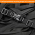 5/8" Buckle and Strap Set: 6 Yards of Thick Nylon Webbing, 6 Pack Quick Side Release Adjustable Plastic Buckles, 12 Tri-Glide Slide Clips, Black (...