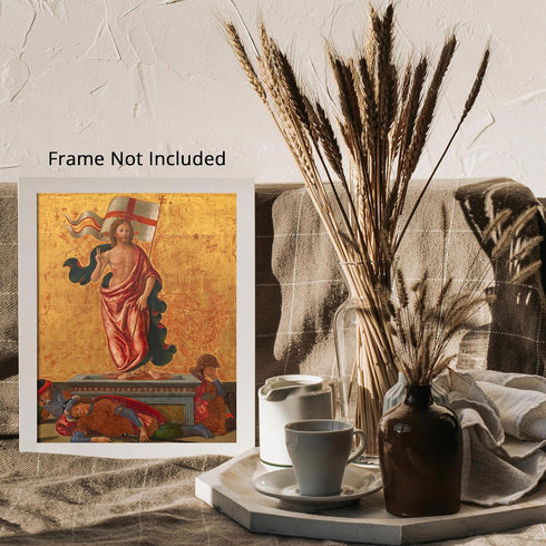 Posterizer 1 pcs-Resurrection of Christ painting poster-Religious Posters-Gifts for Christians -Decor for Church, Sunday School Classroom- unframe...