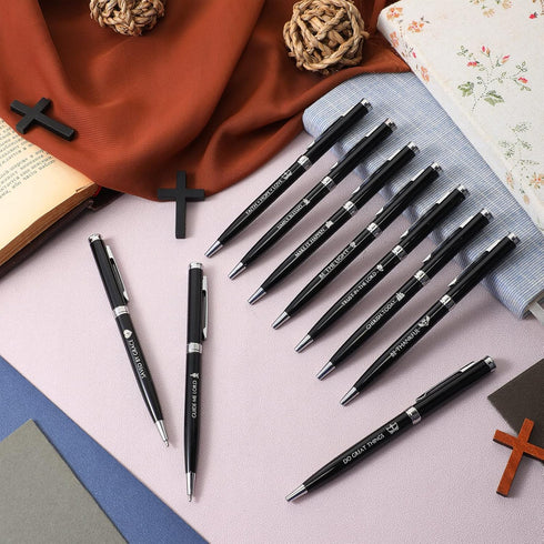 Fumete 20 Pcs Ideas Inspirational Religious Pens Bible Verse Ballpoint Pens Christian Scriptures Pens with Engraved Quotes Pastor Appreciation Gif...