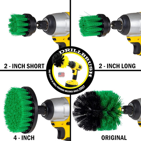 Pan Scrubber Kit - Cast Iron Skillet Brushes - Kitchen Cleaning Supplies - Stove Scrubber - Kitchen Countertop Cleaner - Kitchen Trash Can Scrubbi...