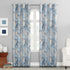 Sun Zero Reardon Global Medallion Print Energy Efficient Grommet Curtain Panel, 54" x 63", Indigo...