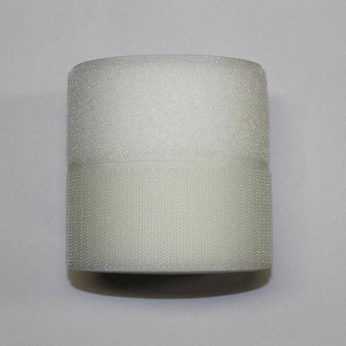 2 Inches Width 4.5 Yards Length,Sew on Hook and Loop Style,Non-Adhesive Nylon Strips Fabric,White (2 in x 4.5 yd)...