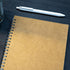 DSTELIN 10 inch x 7.5 inch, 100GSM, Blank Spiral Notebook, 2-Pack, Soft Cover, Sketch book, 50 Pages / 25 Sheets, (Brown)...