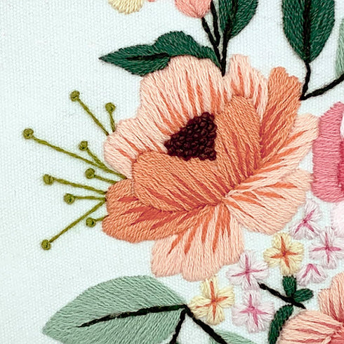 DUTCH STITCH BROTHERS Wildflower Embroidery Starter Kit with Pattern and Instructions. Stamped Embroidery Kits with Embroidery Clothes with Patter...