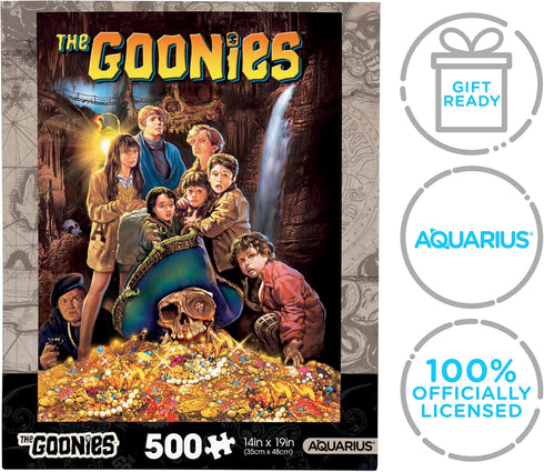 AQUARIUS The Goonies 500pc Puzzle (500 Piece Jigsaw Puzzle) - Glare Free - Precision Fit - Officially Licensed The Goonies Movie Merchandise & Col...