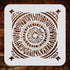 Mudcloth Mandala Stencil, 12.5 x 12.5 inch (L) - Tile Size Reusable African Wall Floor Furniture Stencils for Painting Template...