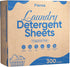 Fragrance Free Laundry Detergent Sheets Travel Eco-friendly 300 Loads Fisroa Clothes Washing Detergent Sheets Plastic-Free Washer Sheets, Unscente...