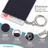 Nylon Thread Wallet - Front Pocket Minimalist Wallet for Men and Women with a Classy D-Ring and Anchor Chain - Classy Slim Wallet Card Holder (Bla...