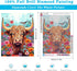 DIY Diamond Painting Kits for Adults Cow Diamond Art Kits for Adults Beginners, Full Drill Round Diamond Gem Art Painting Kits for Home Wall Decor...