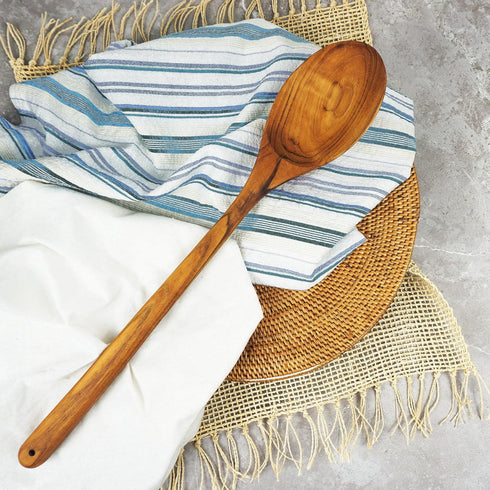 Extra Large Wooden Spoon for Cooking (18", Teak Wood) | Extra Long Handled for Stirring Big Pots | Non Stick & Non Scratch...