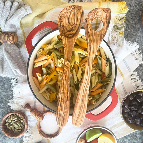 Handmade Olive Wood Utensil Set (Pointed Spoon)...