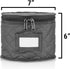 7" Small Plate Storage Case - China Storage Container - Stackable With Padded Interior to Store your Dinnerware Dishes - 12 Felt Dividers Included...