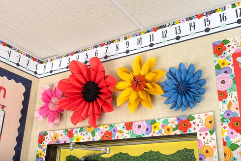 Teacher Created Resources Wildflowers Number Line (-20 to +120) Bulletin Board (TCR6817)...