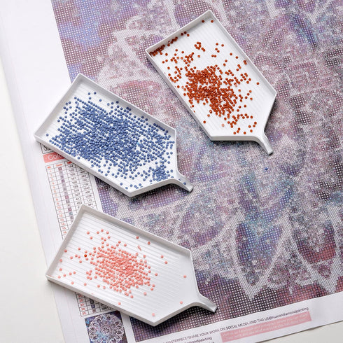 Huacan 3pcs Large Diamond Painting Trays, Diamond Painting Accessories and Tools Kits for Adults...