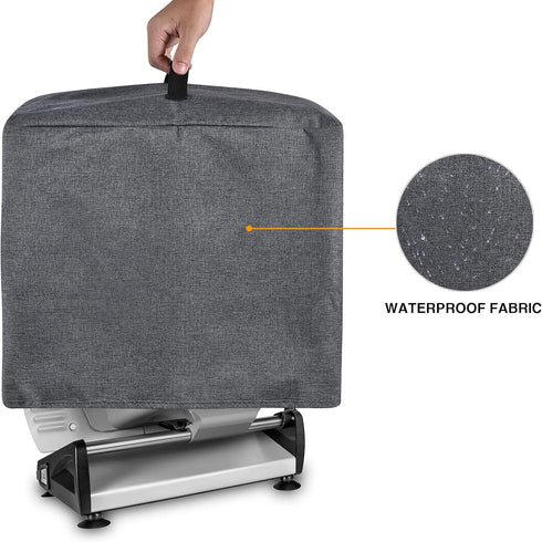Meat Slicer Cover, Food Slicer Cover,With Organizer Bag for Accessories, such as Stainless steel blade, brush, etc., waterproof fabric, easy to cl...