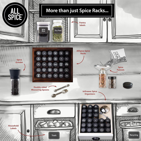 AllSpice Stainless Steel Double Sided Measuring Spoon- Teaspoon and Tablespoon...
