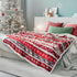 PAVILIA Premium Christmas Sherpa Throw Blanket | Christmas Decoration Reindeers, Fleece, Plush, Warm, Cozy Reversible Microfiber Holiday Blanket 5...