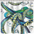 Set of 12 Octopus Shower Curtain Hooks Decorative Home Bathroom Squid Sea Creature Beast Stainless Steel Rustproof Brushed Nickel Rings with Octop...