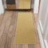 Sweet Home Stores Washable Non-Slip Solid Design Rubberback Runner Rug for Kitchen, Hallways, Bathroom, Entrance, Bedroom, 20" x 59", Beige...