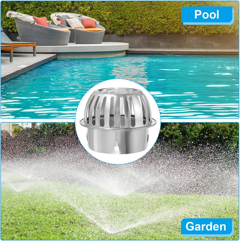 PATIKIL Dome Gutter Guard Filter, 304 Stainless Steel Downspout Strainer, Anti-Blocking Outdoor Gutter Cleaning Tool for Stops Leaves Debris, Fits...