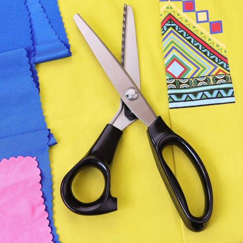 Hui Tong Strong & Sharpe Pinking Shears,Pinking Shears Scissors for Fabric, Serrated and Scalloped Scissors Fabric,3mm,5mm,7mm (Scalloped 7mm)...