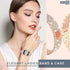 QVLANG Compatible for Apple Watch Band 44mm Series 6/5/4/SE, Diamond Rhinestone Case + Women Bling Band Stainless Steel Metal Bracelet for iWatch ...