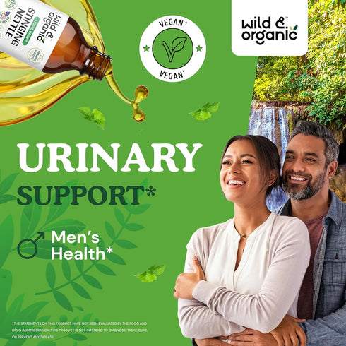 Stinging Nettle Root Tincture - Urinary Tract Support w/Organic Stinging Nettle Root - Vegan Stinging Nettle Root Extract for Antioxidant Support ...