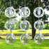 Bird Scare Discs Set, Highly Reflective Bird Reflectors Wind Spinner, Extra Sparkly Owl Wind Spinner Bird Devices to Scare Birds Away from Yards O...