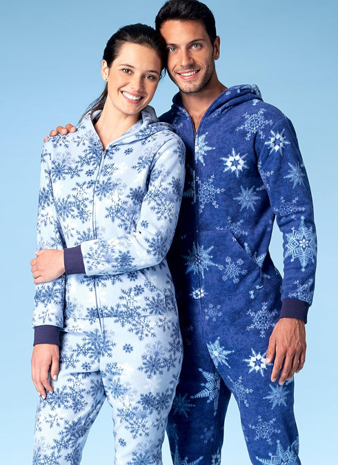 McCall Patterns Men's/Misses'/Boys'/Girls'/Children's Hooded Jumpsuits and Dog Coat with Kangaroo Pocket...