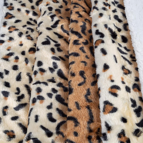 Lavish Home Fleece Sherpa Throw Blanket - Ultra Soft Plush Bed, Sofa or Couch 50" x 60" Tiger Set of 1...