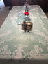 WUBODTI Christmas White Lace Rectangular Tablecloths Angel Pattern Floral Embroidered Table Linens for Baby Showers Wedding Parties Table Covers f...