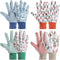 Geiserailie 4 Pairs Garden Gloves Floral Gardening Gloves with Soft PVC Dots Gloves Women Working Yard Gloves for Yard Cleaning, Fishing, Gardenin...