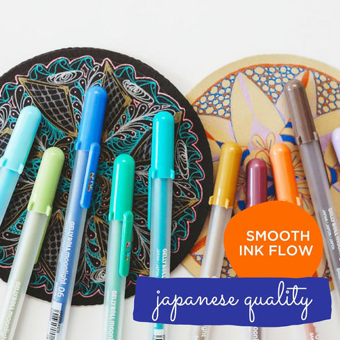 SAKURA Gelly Roll Moonlight 10 Gel Pens - Bold Ink Pen for Journaling, Art, or Drawing - Gray & Opaque Ink - Bold Line - 10 Pack...