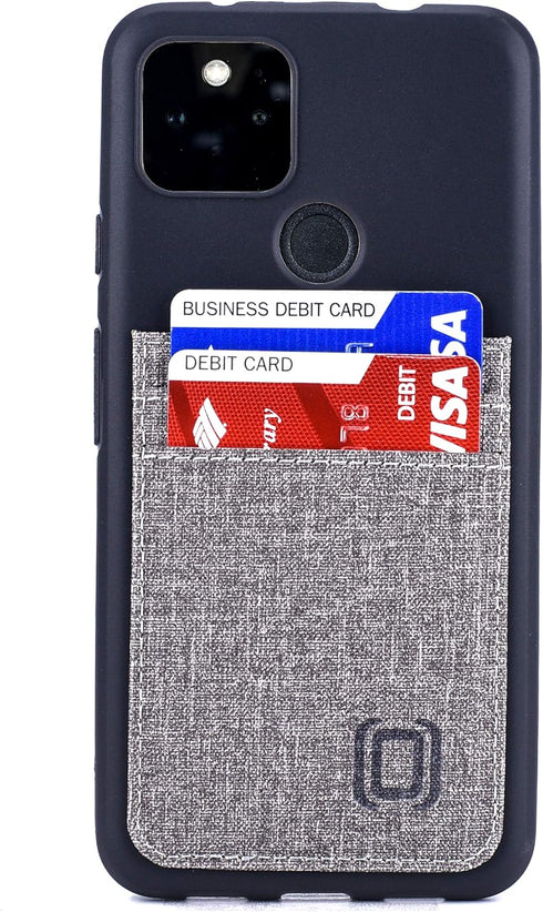Dockem Luxe M2T Wallet Case for Google Pixel 4a 5G (6.2"): Built-in Invisible Metal Plate for Magnetic Mounting with Canvas Style Synthetic Leathe...