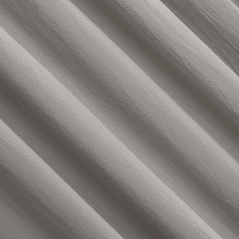 Archaeo Washed Cotton Twist Tab Curtain, 52" x 63", Silver Gray...