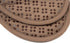 Sticky Toffee Oven Mitt and Pot Holder Set of 3 – Brown Non-Slip Silicone Kitchen Hot Pads and Mitts, 100% Cotton Shell, Oeko-Tex Cotton...