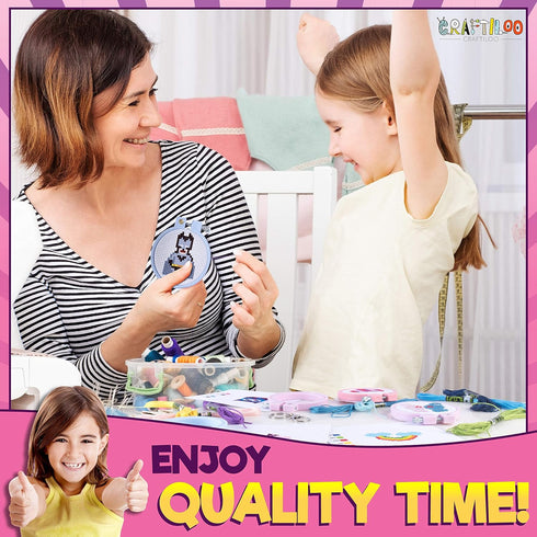 5 Stamped Superhero Cross Stitch Beginner Projects for Kids Needlepoint Starter kit Sewing Set for Backpack Charms…...